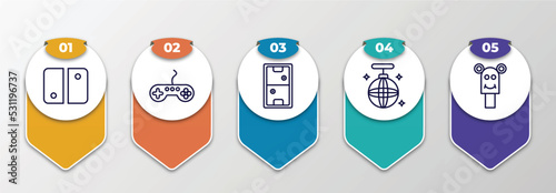 infographic template with thin line icons. infographic for concept. included , editable