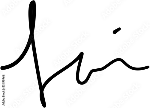 Initial signature