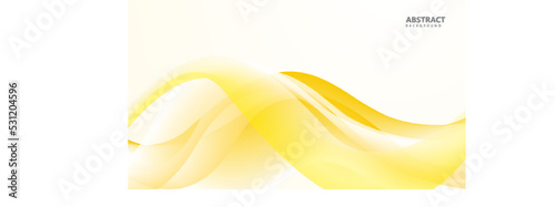 Abstract fluid shape orange color background