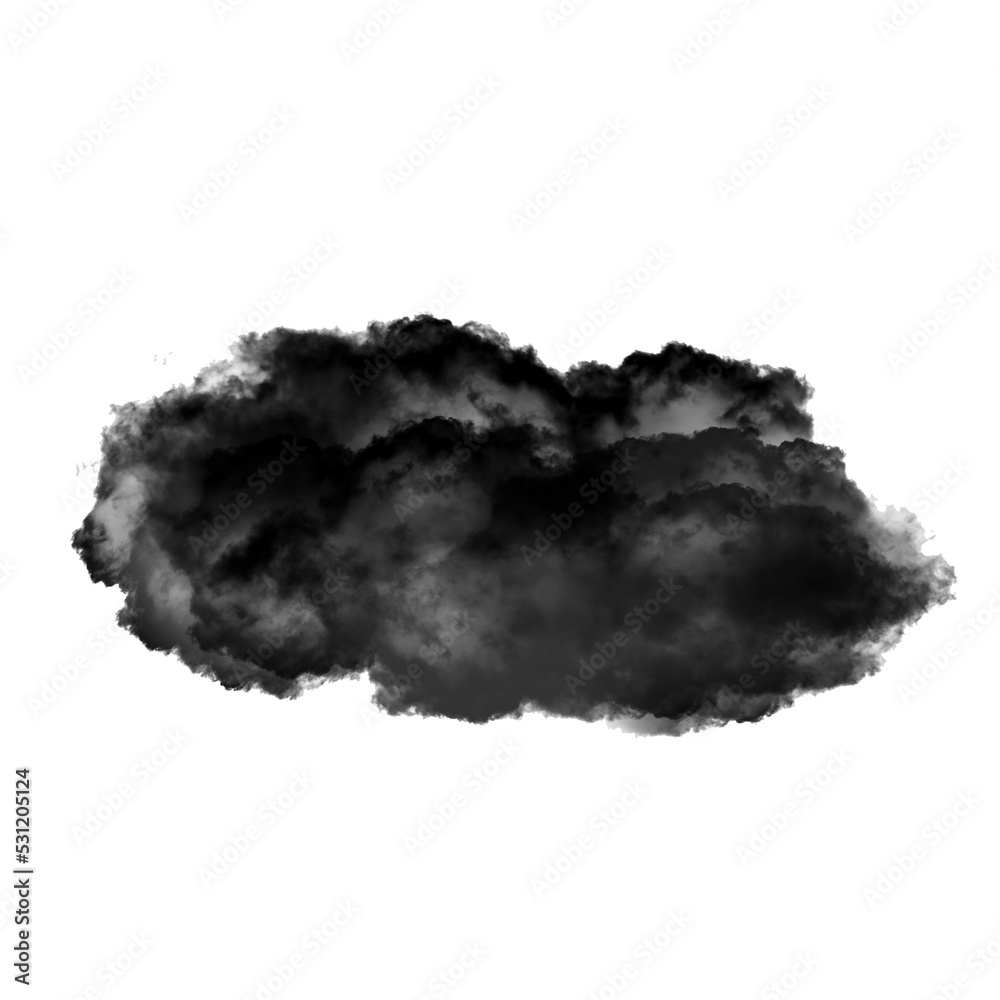 Black smoke cloud isolated over transparent background png illustration Black smoke cloud isolated over transparent background png illustration