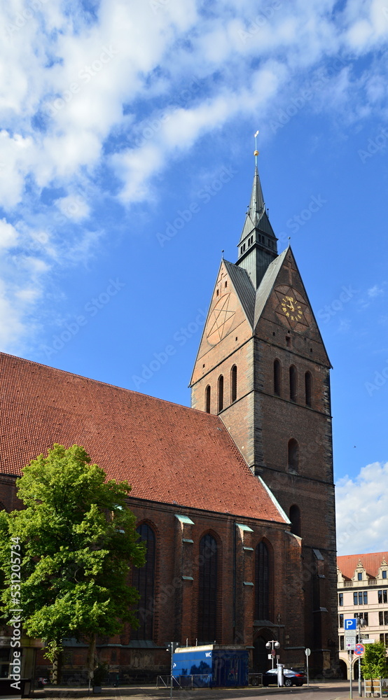 Obraz premium Historical Church in Hannover, the Capital City of Lower Saxony
