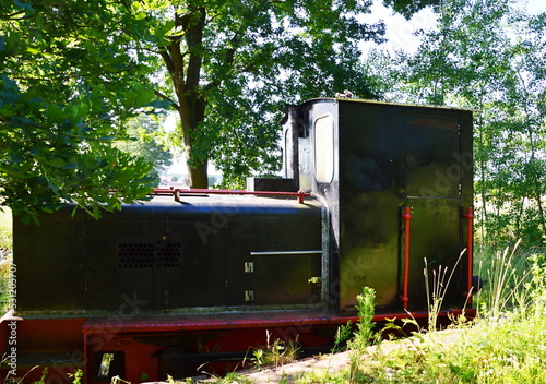 Historical Narrow Gauge Rail Way in the Village Altenboitzen, Lower Saxony photo