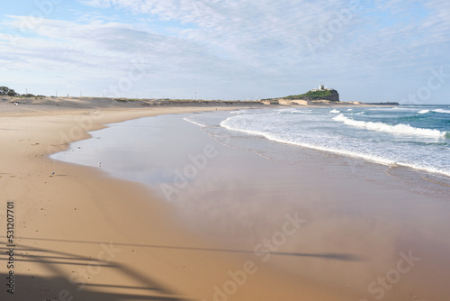 A photograph of Nobbies Beach and Lighthouse taken at Sunset during winter 2022