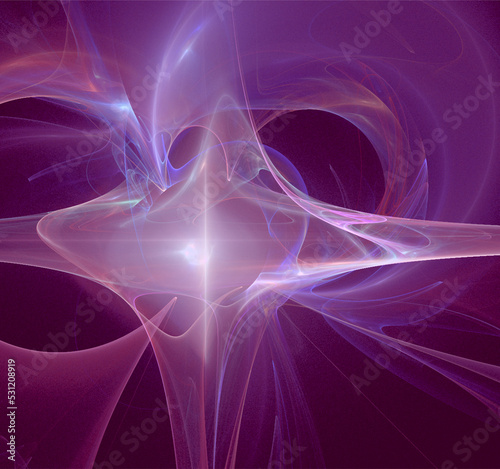 abstract background of bright purple lines on a black background, neural network, design