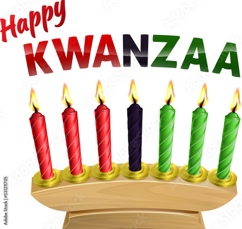 Happy Kwanzaa Candles Design