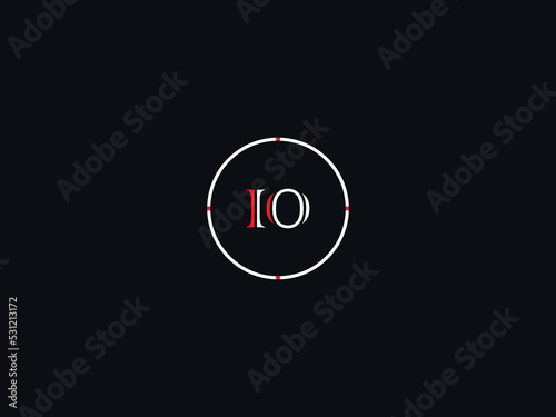 Minimalist IO Logo Letter, Circle Io oi Letter Logo Icon Vector Image Design With Unique Circle For Any Type Of Business