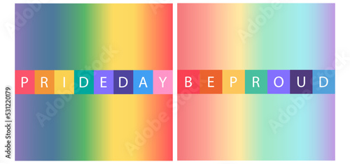 abstract colorful background with squares for pride