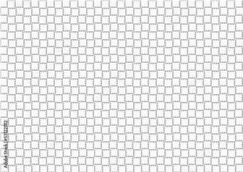 Abstract white grey geometric background, repeated 3d square shadow modern grid pattern illustration, full-screen wallpaper tiles