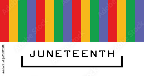 banner with word juneteenth; 