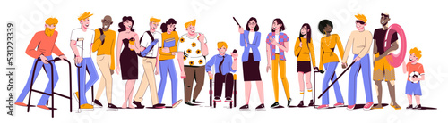 Diversity Inclusion Flat Composition