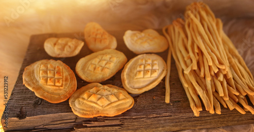 Traditional mountain cheese from Polish oscypek photo