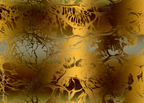 Golden Abstract  decorative paper texture  background  for  artwork  - Illustration