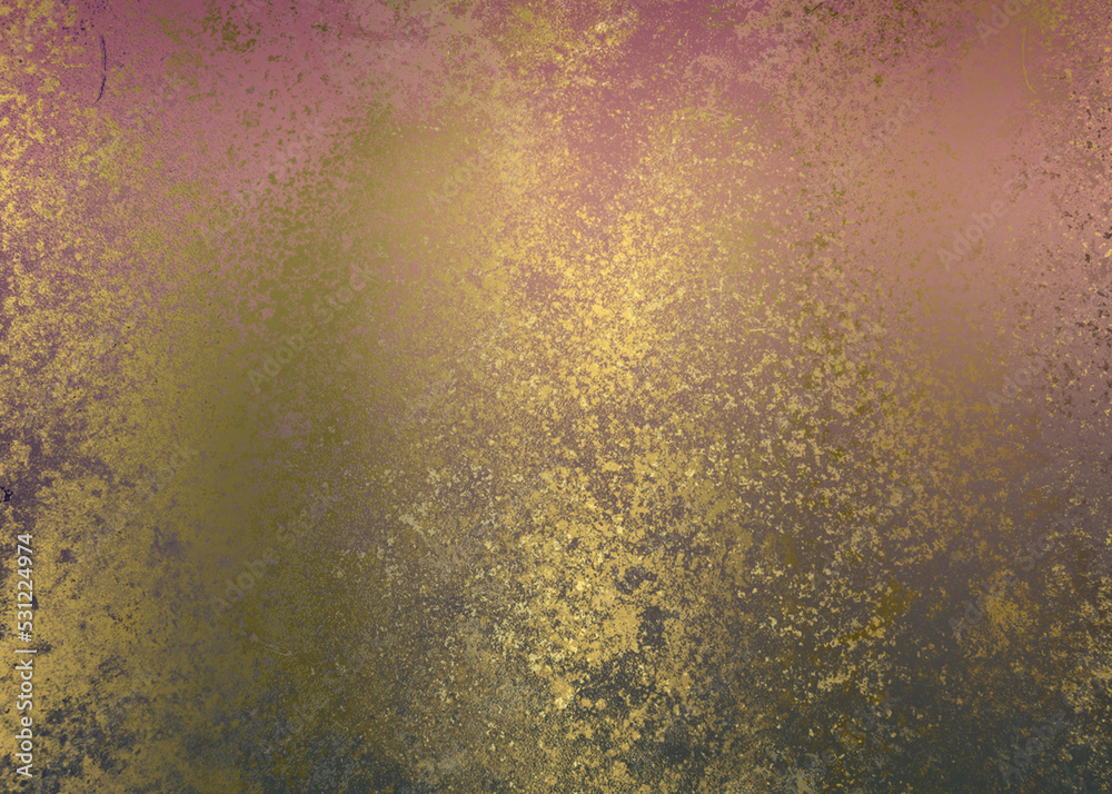 Golden Abstract decorative paper texture background for artwork - Illustration