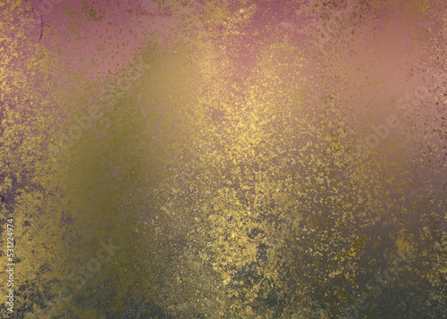 Obraz na płótnie Golden Abstract decorative paper texture background for artwork - Illustration w salonie