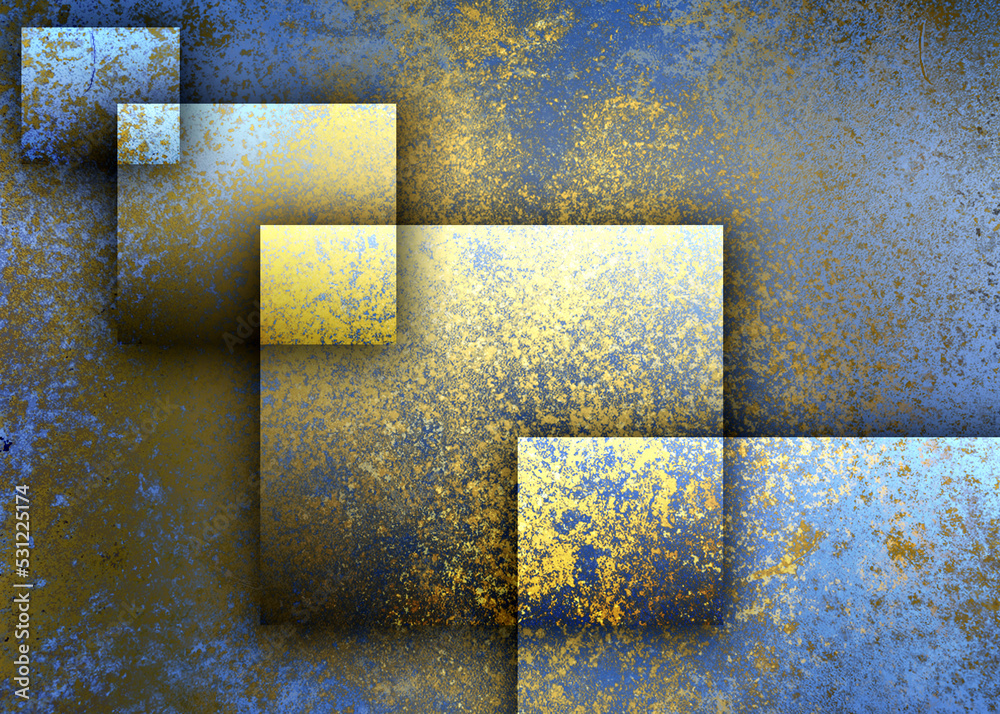 Golden Abstract decorative paper texture background for artwork - Illustration