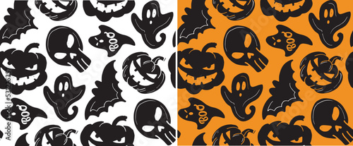 Hand sketched lettering "Happy Halloween" . Template for party banner, design, print, poster. Happy Halloween lettering typography poster.Trick or treat. Pattern, background.