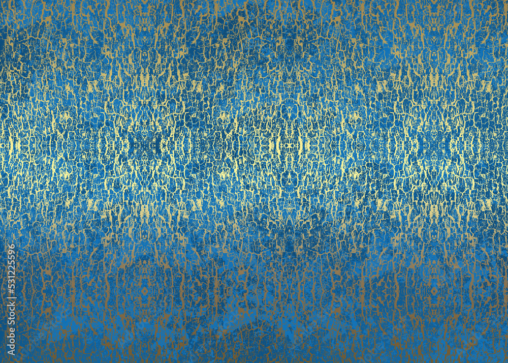 Golden Abstract decorative paper texture background for artwork - Illustration