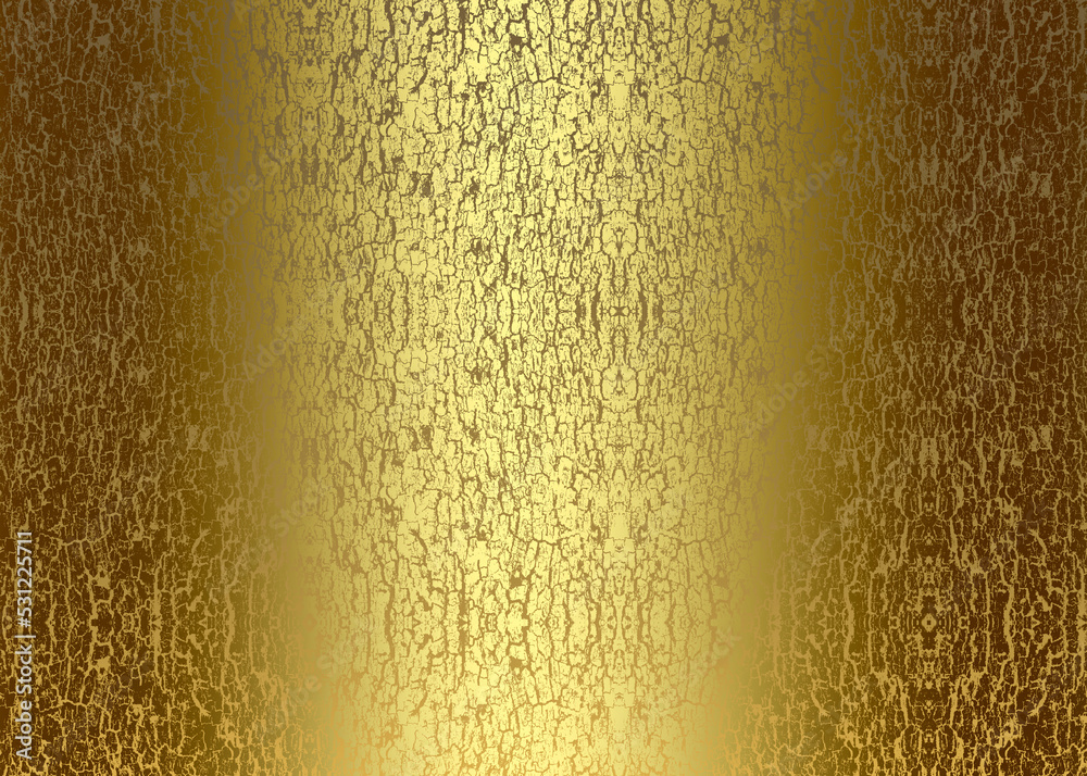 Golden Abstract decorative paper texture background for artwork - Illustration