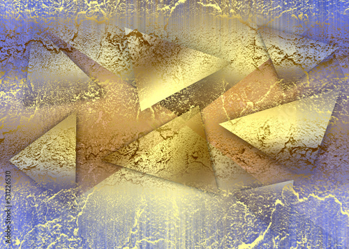 Obraz na płótnie Golden Abstract decorative paper texture background for artwork - Illustration w salonie