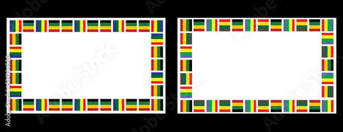 background four styles with black red yellow and blue; 