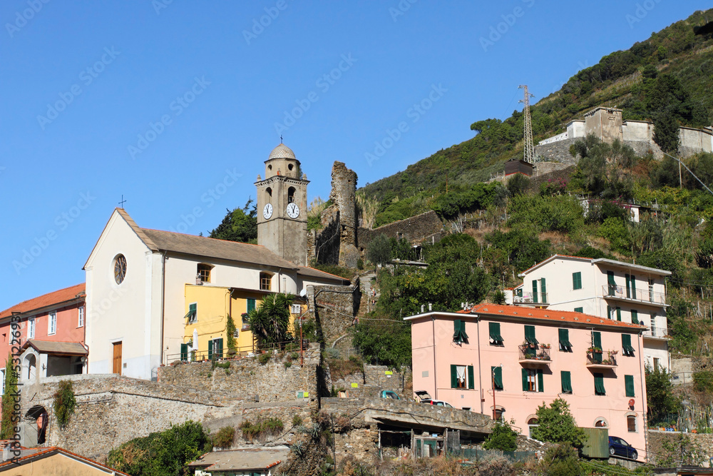 historic village at Cinque Terre, Italy 