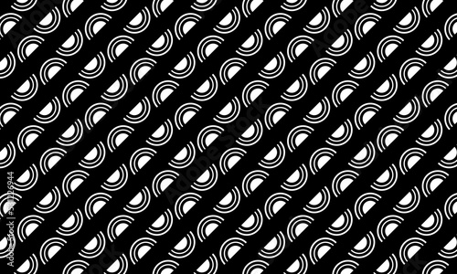 Half Circle Motifs Pattern. Motifs Pattern for Ornate or for Decoration for Interior, Exterior, Carpet, Textile, Garment, Cloth, Silk, Tile, Plastic, Paper, Wrapping, Wallpaper, Ect. Vector 