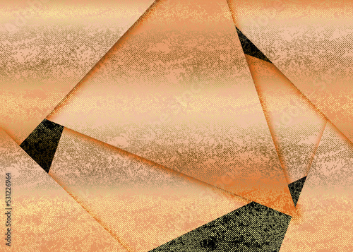 Obraz na płótnie Golden Abstract decorative paper texture background for artwork - Illustration w salonie