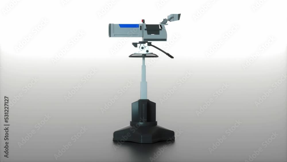 a professional studio camera (3d rendering) a professional studio camera (3d rendering)