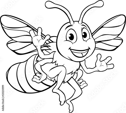 Bumble Honey Bee Cartoon Character © Christos Georghiou