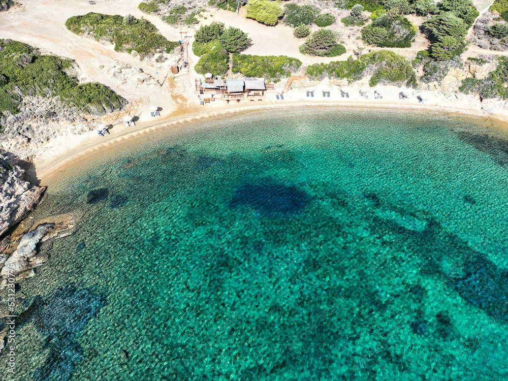 Aerila picture of Kolona beach near Batsi of Andros, Cyclades, Greece
