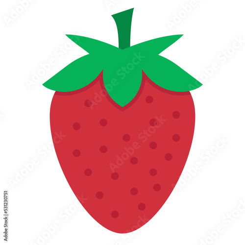 strawberry flat icon
