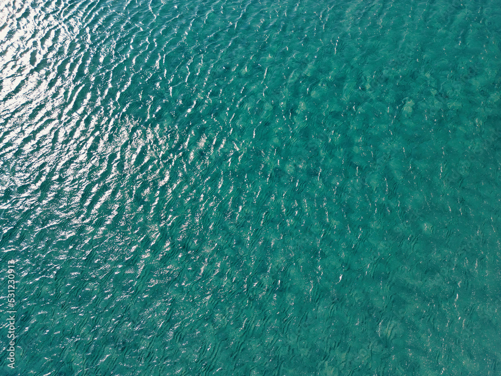 Beautiful sea as seen from above with nothing around Beautiful sea as seen from above with nothing around