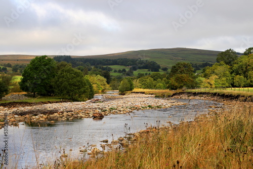 A view of the South Tyne river, on a section of the Pennine way between Garrigill and Alston. photo