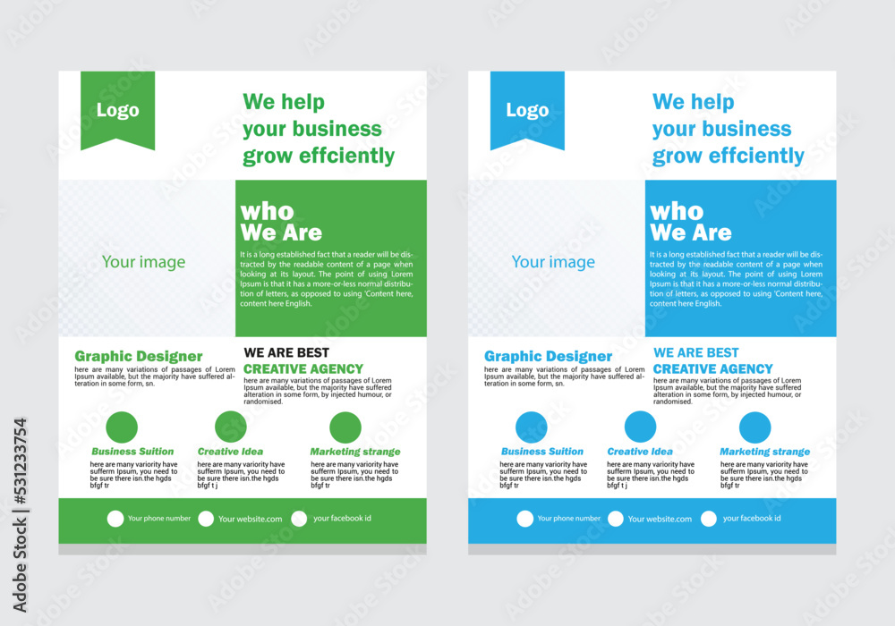 Creative Corporate Flyer  Design Template