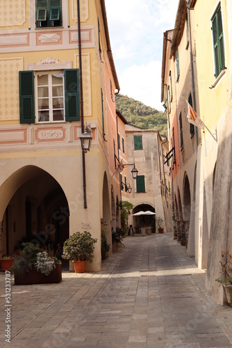 Fototapeta Naklejka Na Ścianę i Meble -  Zuccarello, a small village in italy