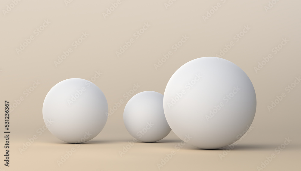 Abstract 3D Render of Spheres Abstract 3D Render of Spheres
