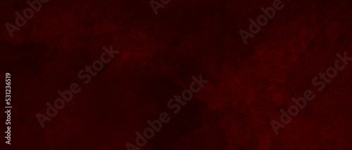 Red background with vintage texture, old Christmas paper with abstract textured dark border in elegant solid design, red website background