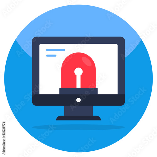 Premium download icon of computer siren 