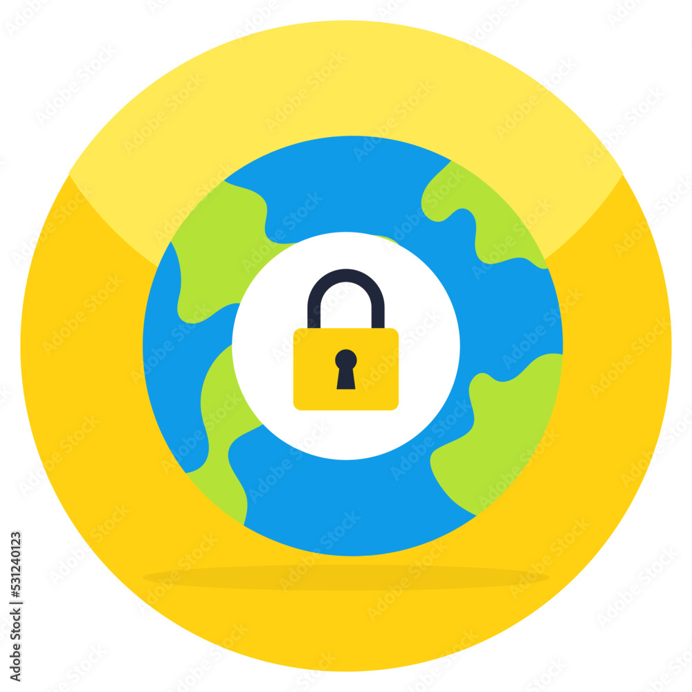 Premium download icon of global security Premium download icon of global security