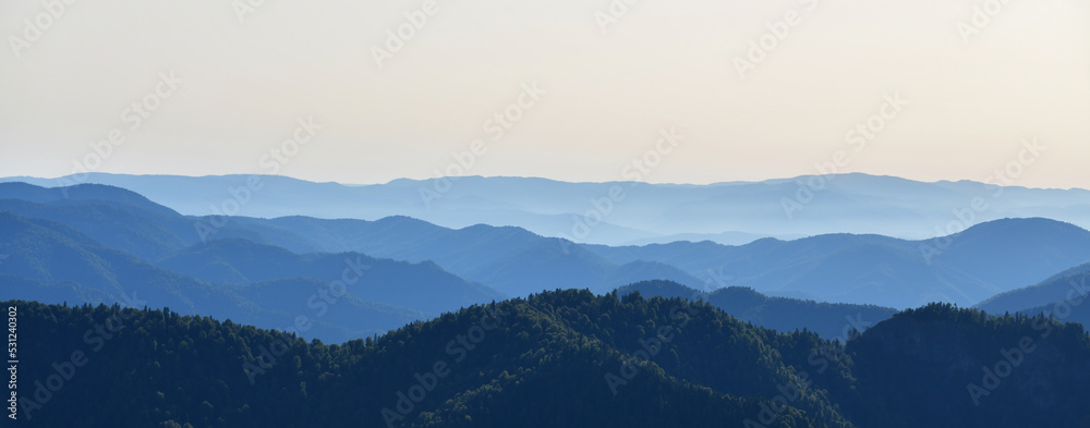 mountain silhouettes
