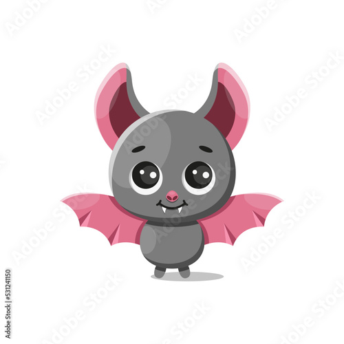 vector character little cartoon bat