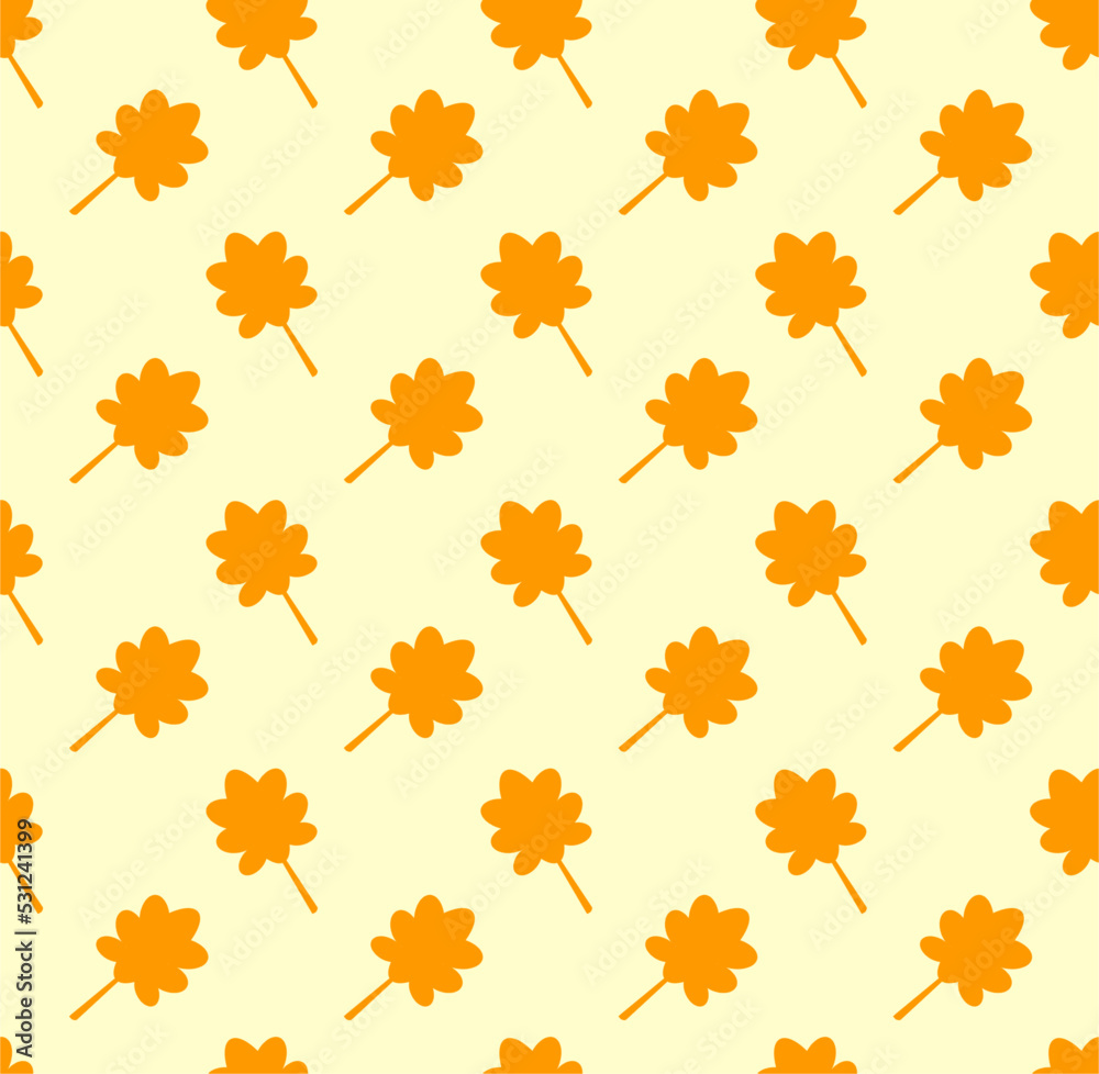 Autumn pattern with leaves. Design for fabric, paper, website Autumn pattern with leaves. Design for fabric, paper, website