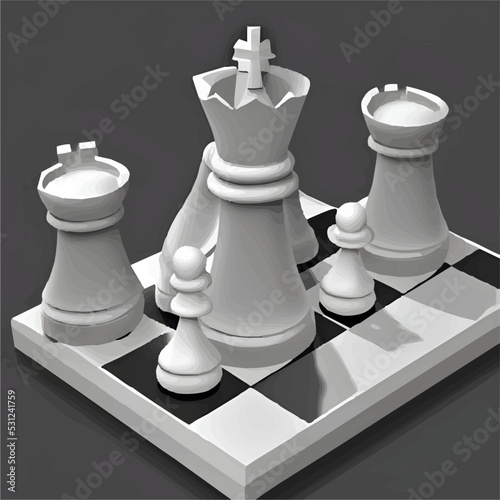 White chess monarch