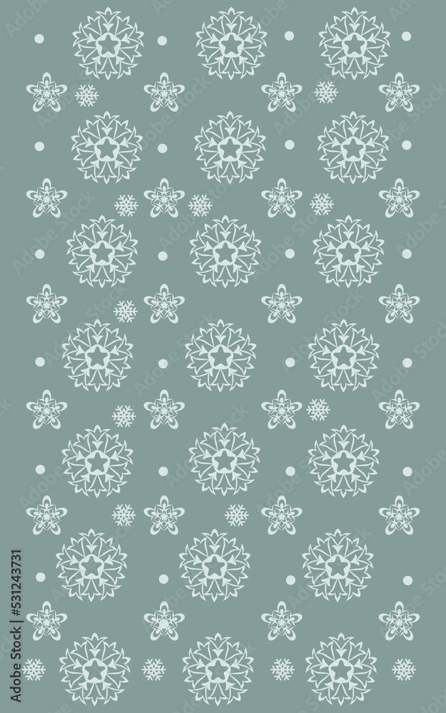 Falling snowflakes on blue background. Seamless pattern snowflake. Design texture winter season for prints. Handdrawn snowflakes. Repeat snow flakes. Snowflake in doodle style. Vector illustration Falling snowflakes on blue background. Seamless pattern snowflake. Design texture winter season for prints. Handdrawn snowflakes. Repeat snow flakes. Snowflake in doodle style. Vector illustration