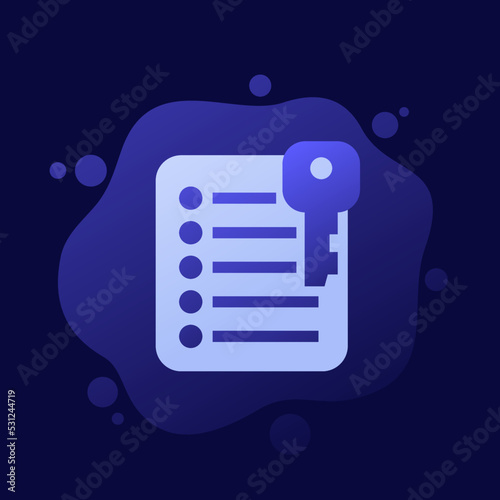 key takeaway icon, vector design