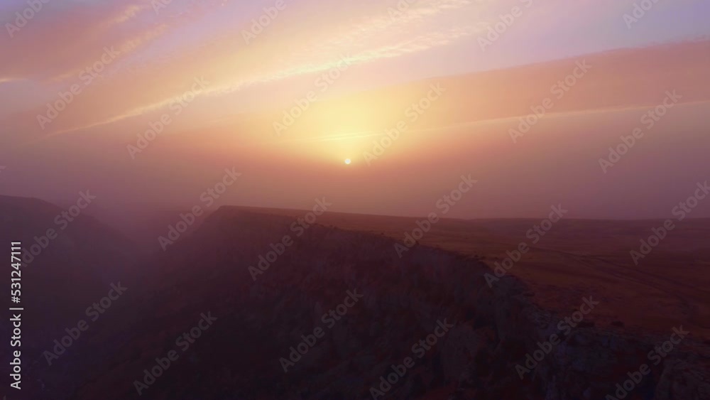 Sunset in the autumn mountains of the Aksu Zhabagly Reserve. Sunset in the autumn mountains of the Aksu Zhabagly Reserve.