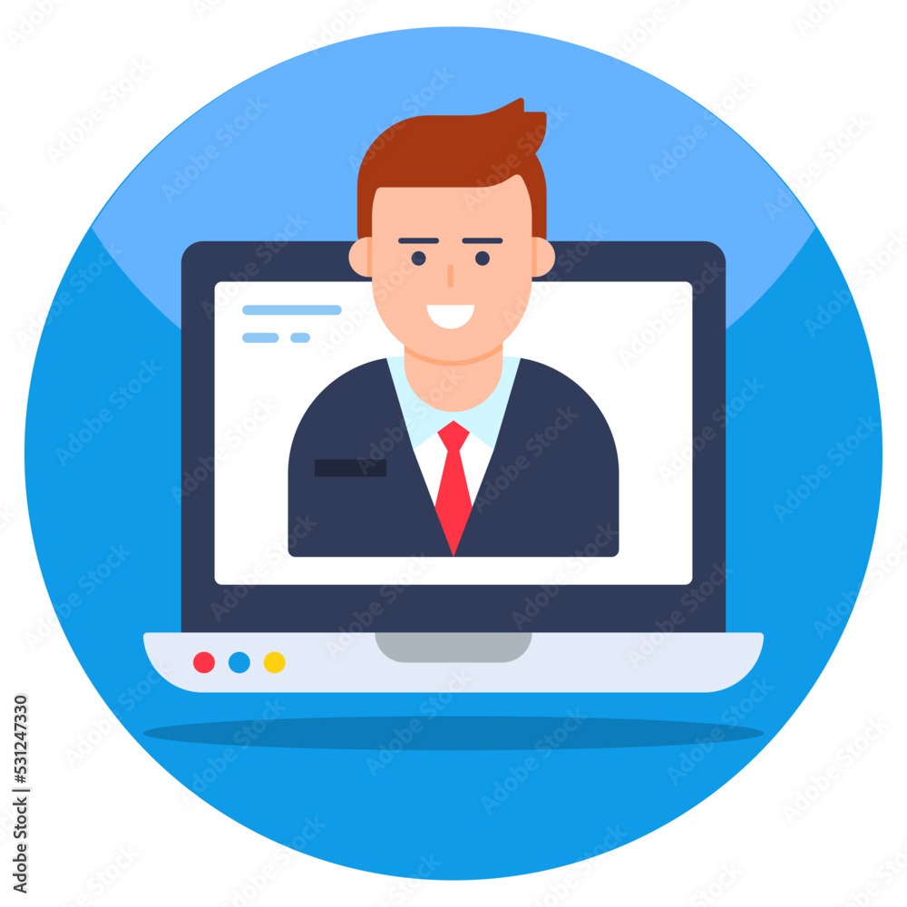 An icon design of video call An icon design of video call