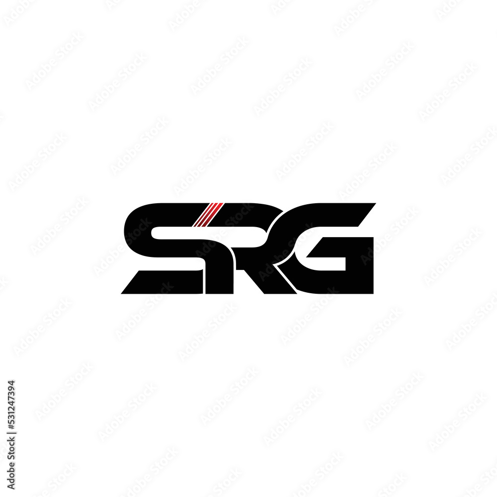 SRG letter monogram logo design vector SRG letter monogram logo design vector