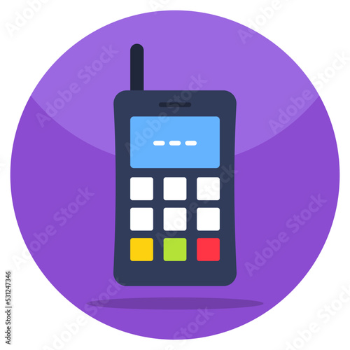 A unique design icon of walkie talkie 