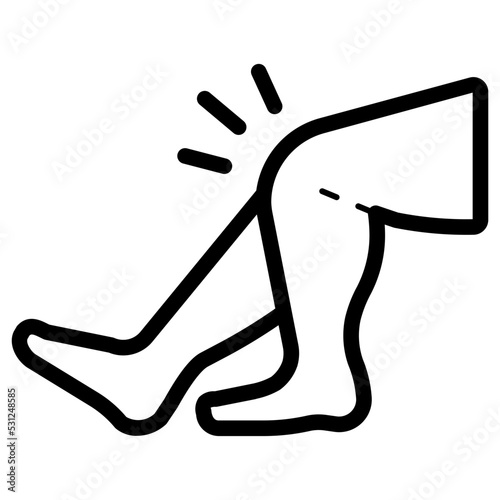  knee pain icon